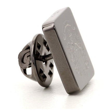 Gun Metal Family Crest Lapel Pin