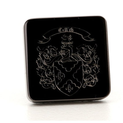 Gun Metal Family Crest Lapel Pin