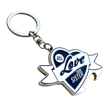 Custom Made Bulk Bottle Opener Keyrings