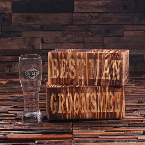 Personalized Pilsner Beer Glass W/Keepsake Box - 24 Oz.