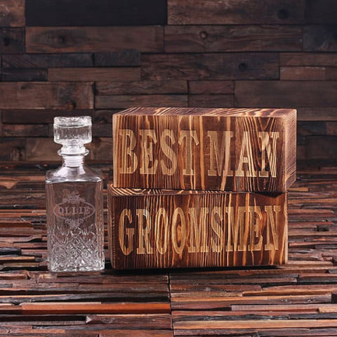 Personalized Whiskey Decanter W/Keepsake Box