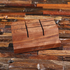 Corporate Branded Small Wooden Tablet & Note Card Stand