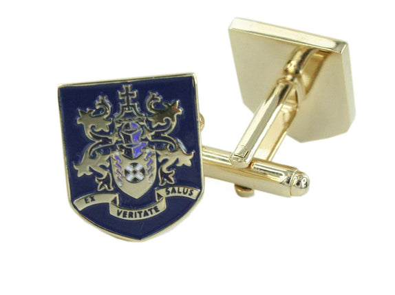 Custom Made Family Shield Cuffs in Enamel