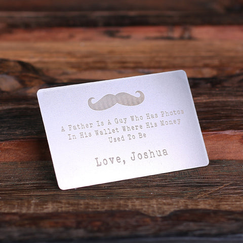 Personalised Stainless Steel Wallet Card