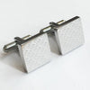 Personalised Silver Engraved Square Cufflinks