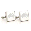 Personalised Silver Engraved Square Cufflinks