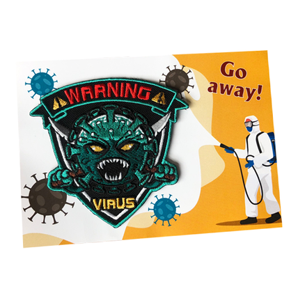 Personalised Patches on Postcards 6cm