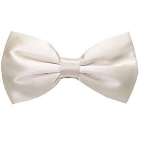 Ray of Ivory Silk Bow Tie