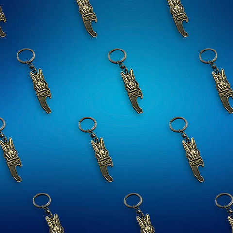 Custom Made Bulk Bottle Opener Keyrings