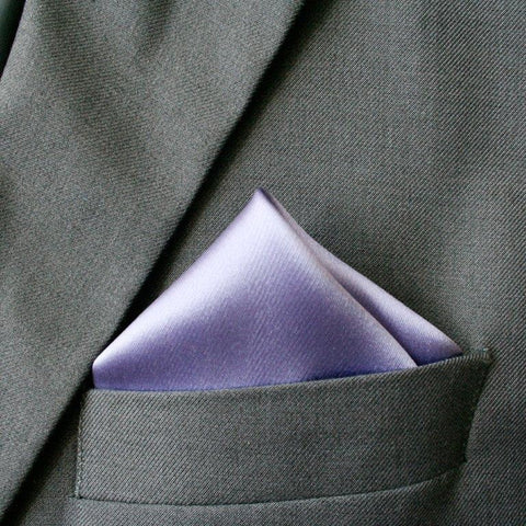 Purple Silk Pocket Square