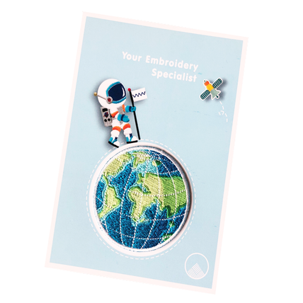 Personalised Patches on Postcards 7cm