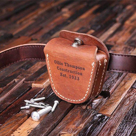 Personalised Leather Tool Belt Pouch