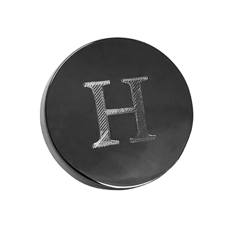 Personalised Engraved Round Gunmetal lapel Pins