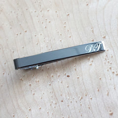Personalised Long Silver Tiebar