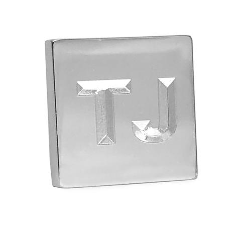 Silver Engraved Lapel Pin