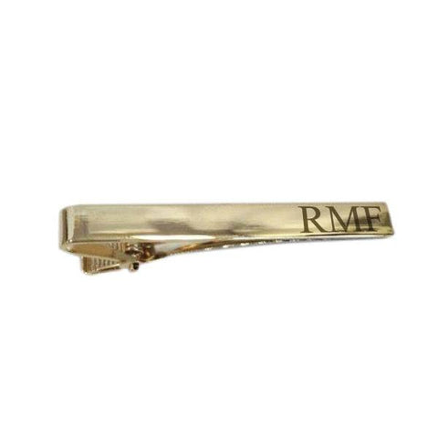 Personalised Long Gold Tiebar