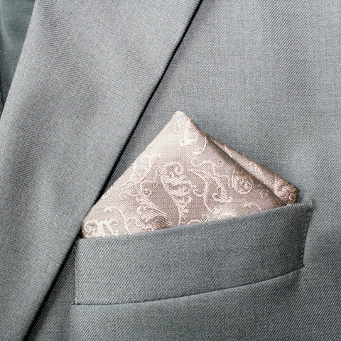 Romantic Dusty Pink Patterned Hanky