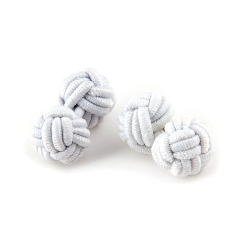 White Knot Cufflink