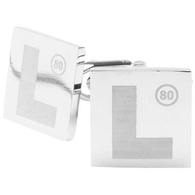 Lasered L Plates Cufflinks