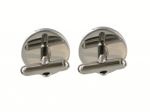 Round 'Happy Fathers Day' Cufflinks