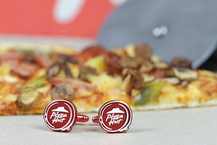 Pizza Hut Red Cufflinks